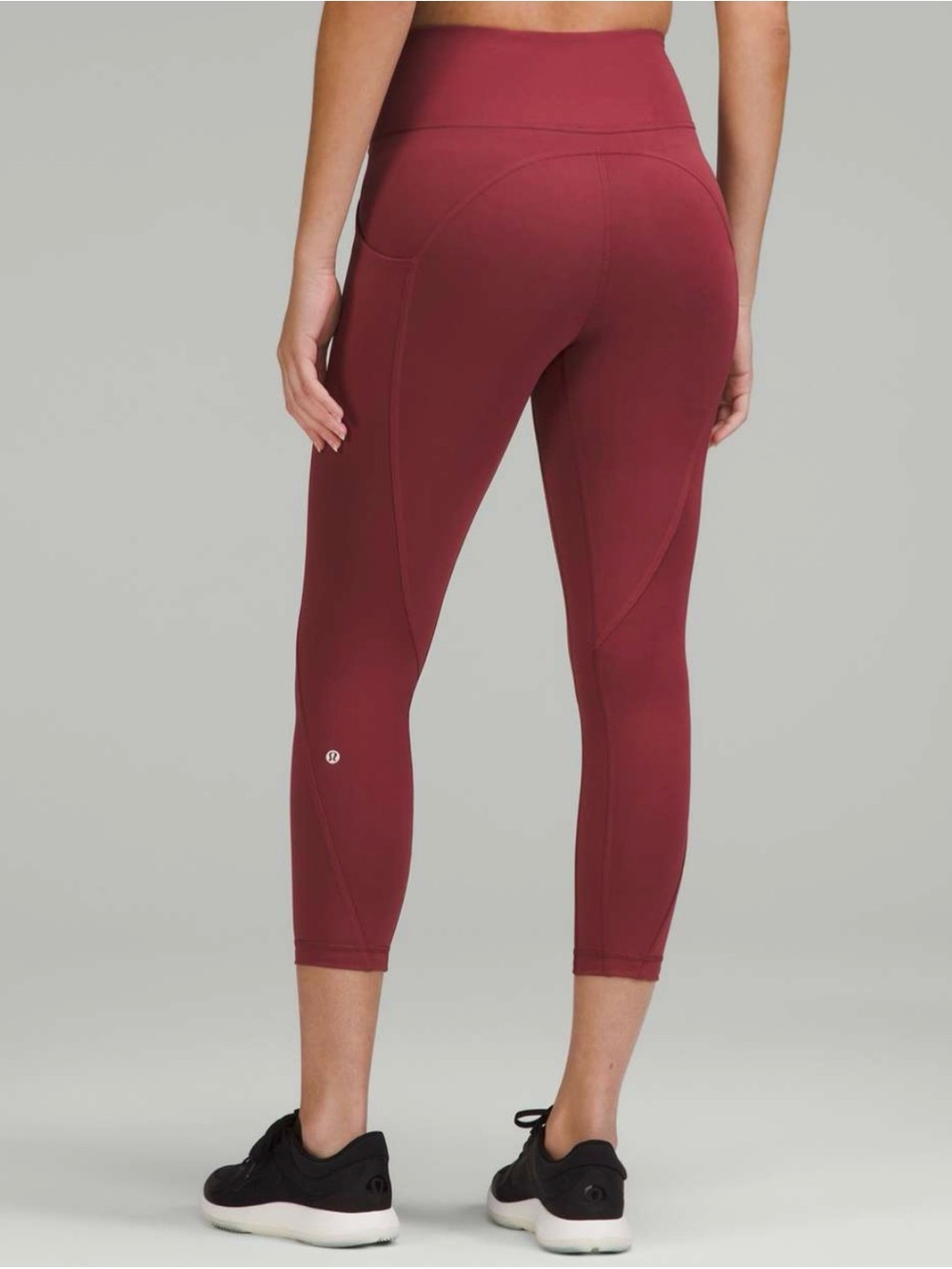 Lululemon All the Right Places High-Rise Drawcord Waist Crop 23” - Mulled Wine